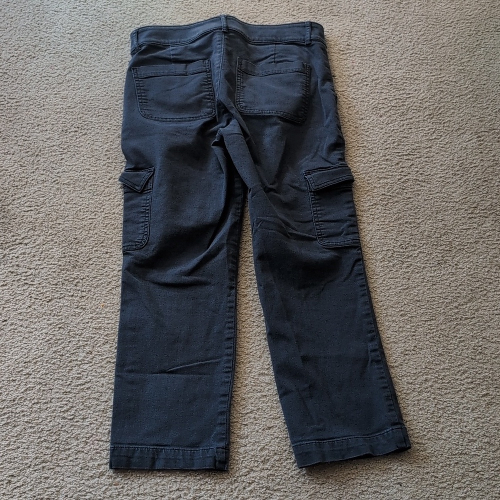Loft Outlet Straight Crop Black Jeans Size 6 - Picture 6 of 8